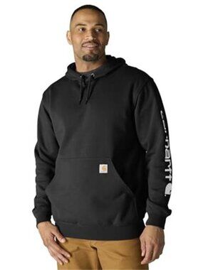 Mens Heavyweight Hoodie Pullover Loose Fit Warm Workwear Hooded Sweatshirt